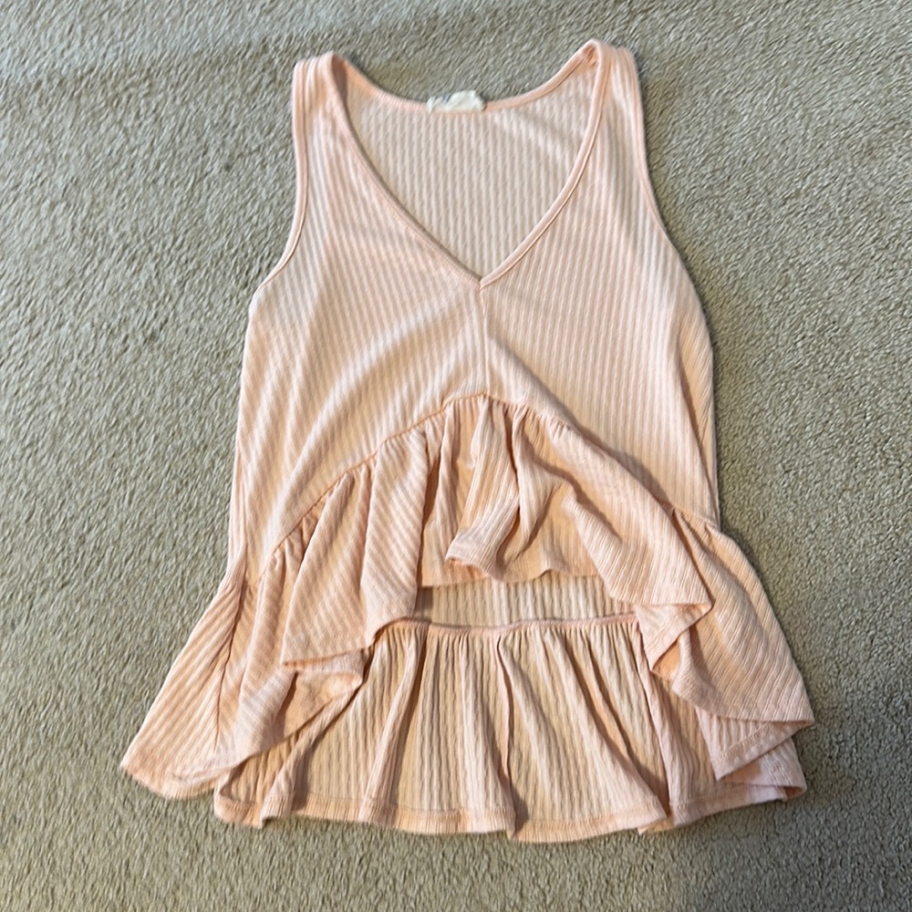 altard state pink v-neck sleeveless sweater/tanktop